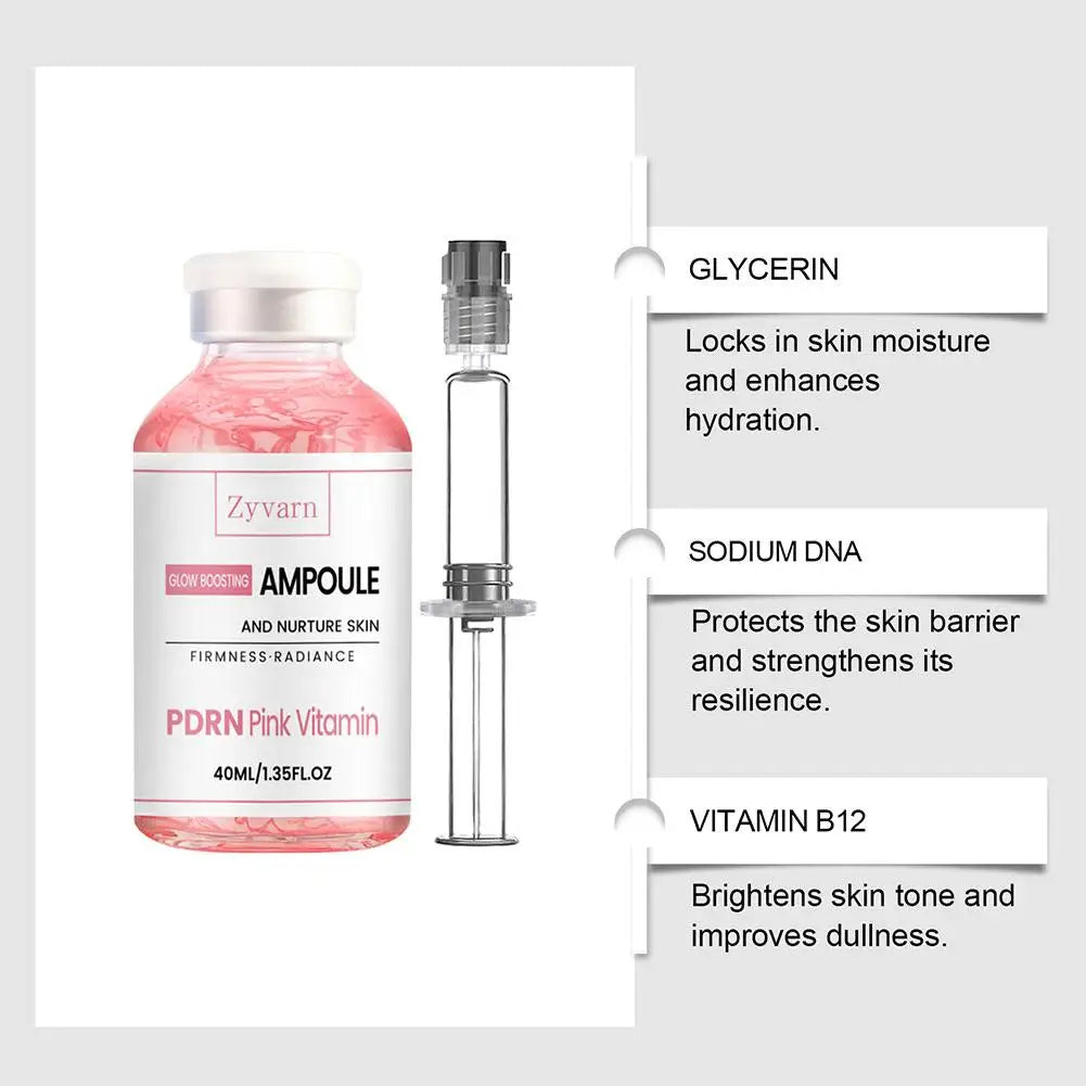 PDRN Collagen Silk Peptide Ampoule Face Serum | Deep Hydration Facial Ampoule Serum QXL
