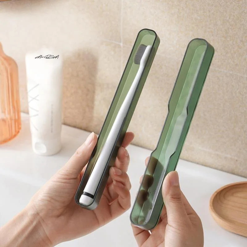 Portable Travel Toothbrush Case & Holder Box – 1 or 2 Pack Toothbrush Travel Case QXL