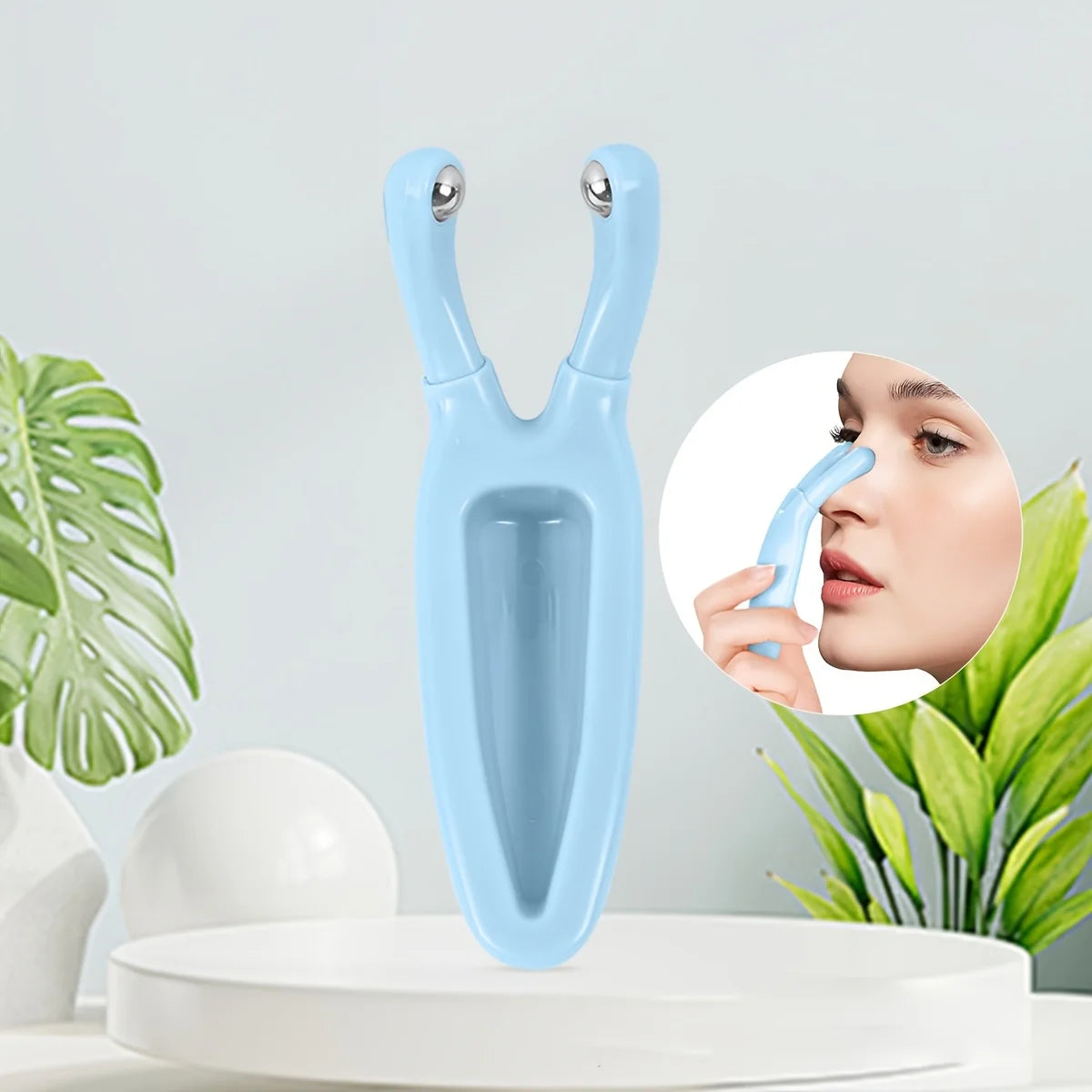 Y-Shaped Face & Nose Massager | Manual Lift Contouring Tool Face Massage Tool QXL