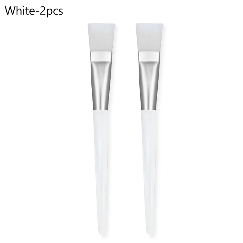 Facial Mask Applicator Brushes Set | Soft Skin Care Tool Mask Applicator Brush QXL White-2pcs