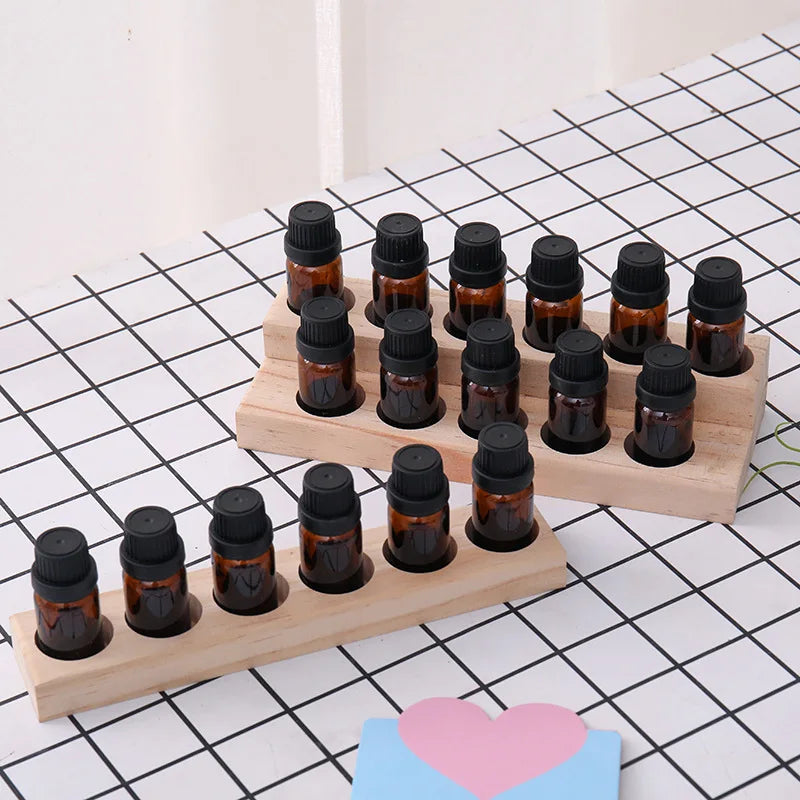 4-Layer Wood Essential Oil Storage Rack & Display Stand Essential Oil Shelf QXL