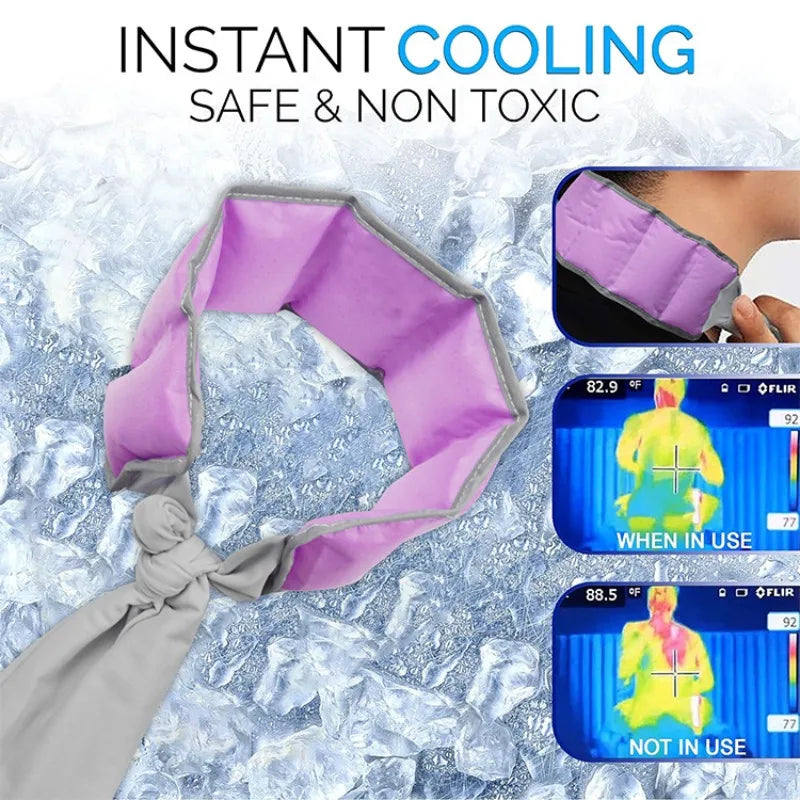 Cooling Neck Wrap | Breathable Absorbent Summer Sports Scarf Cooling Neck Wrap QXL