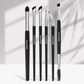 MAANGE 6-Pc Eye Makeup Brush Set – Eyeliner, Brow & Shadow Eye Makeup Brush Set QXL Black
