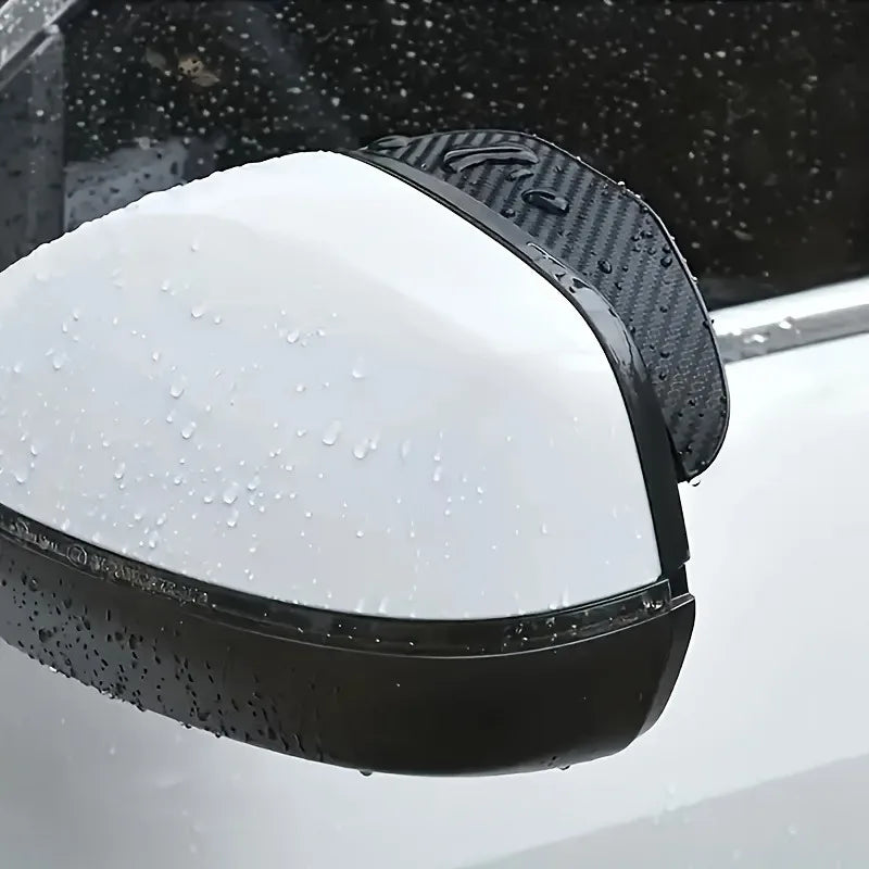 Carbon Fiber Mirror Rain Covers – Waterproof Anti-Fog | Universal Mirror Rain Cover QXL