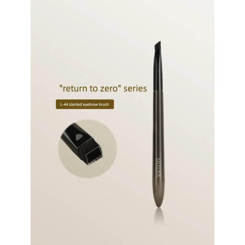 L44 Slanted Eyebrow Brush | Wool Fiber Flat Head Pro Makeup Eyebrow Makeup Brush QXL
