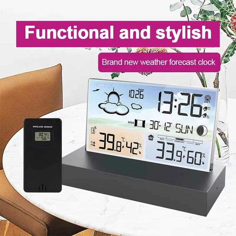 Wireless Weather Station Thermometer & Hygrometer + Remote Sensor Weather Station QXL