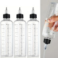 3-Pack 230ml Graduated Refillable Bottles | Twist Cap Liquid Refillable Liquid Bottles QXL Plastic 3pcs--230ml