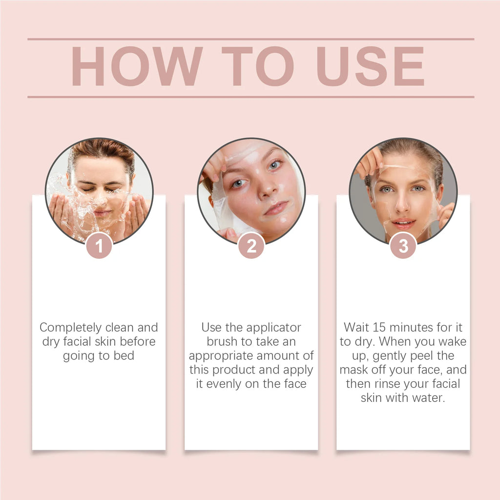 Eelhoe Overnight Collagen Peel-Off Mask | Ceramide Repair 75g Overnight Face Mask QXL