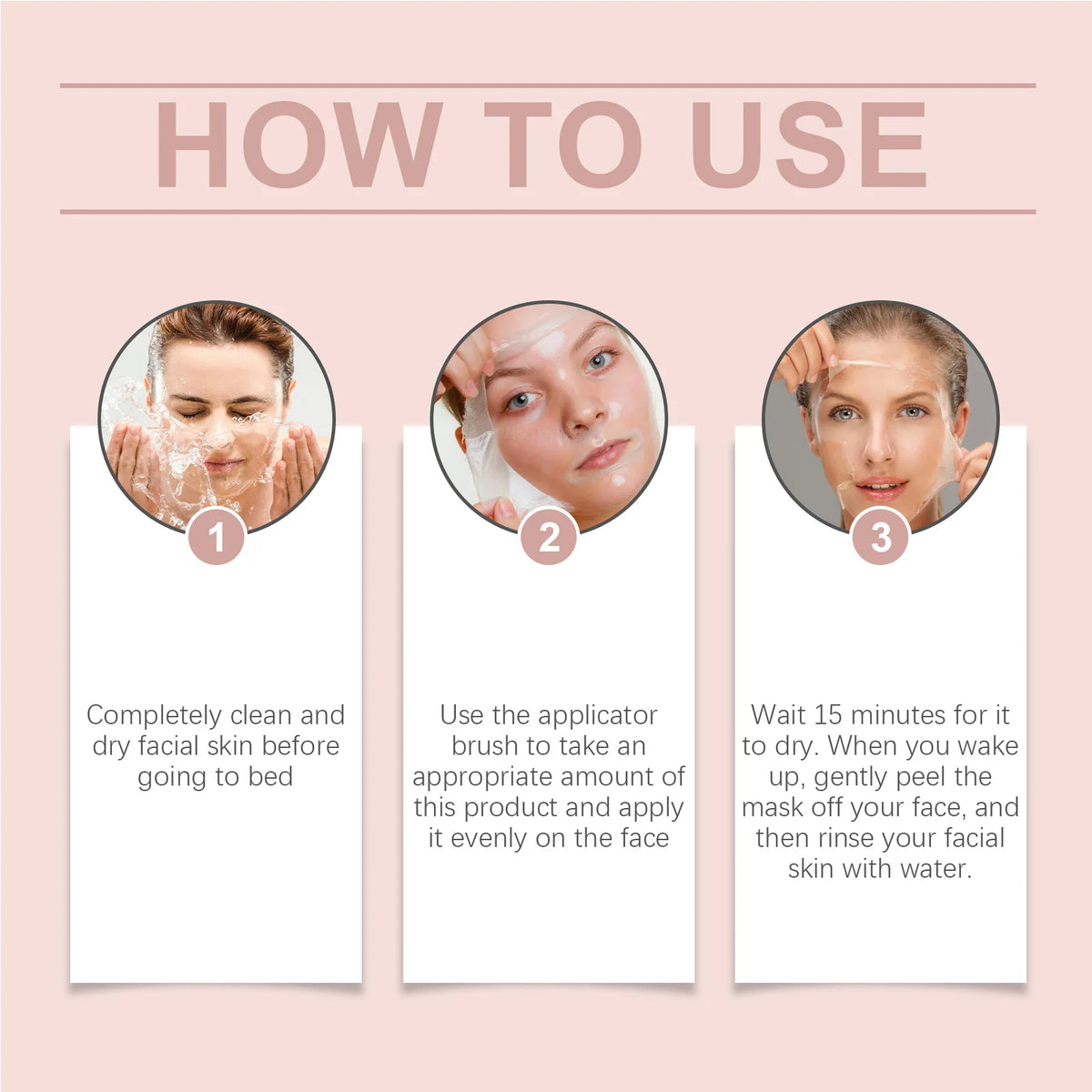 Eelhoe Overnight Collagen Peel-Off Mask | Ceramide Repair 75g Overnight Face Mask QXL