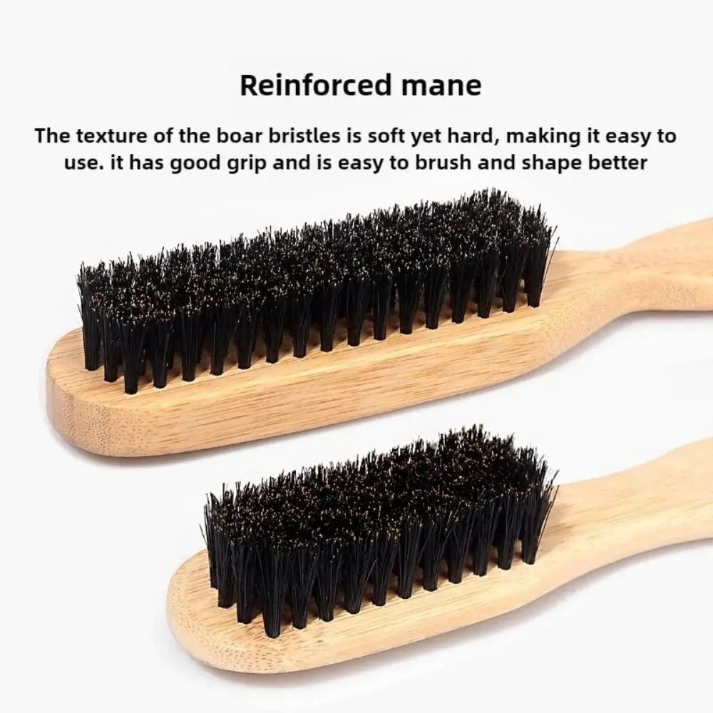 Wood Boar Bristle Hair Brush – Sleek Ponytail & Bun Styling Boar Bristle Hair Brush QXL