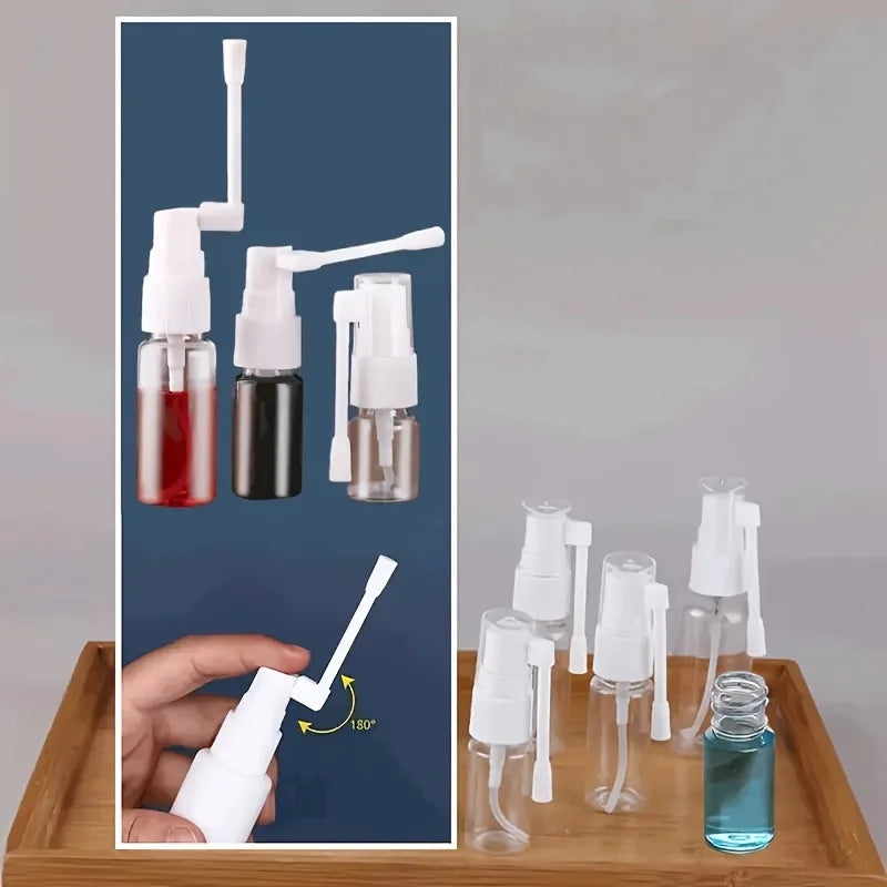 2-Pack Refillable Nasal Spray Bottles – Rotatable Nozzle Atomizer Refillable Spray Bottle QXL