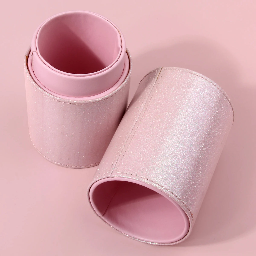 KOSSHOW Pink Detachable Makeup Brush Holder – Dustproof Makeup Brush Holder QXL