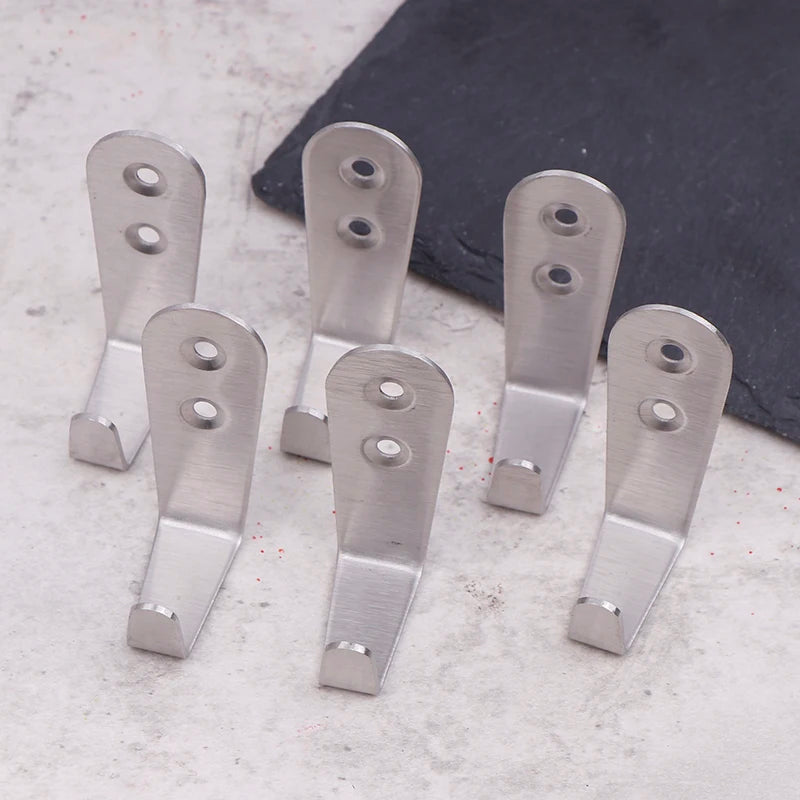 6-Pack Wall Mount Hooks for LEGO Technic AMG F1 W14 Display Wall Display Hooks QXL Silver
