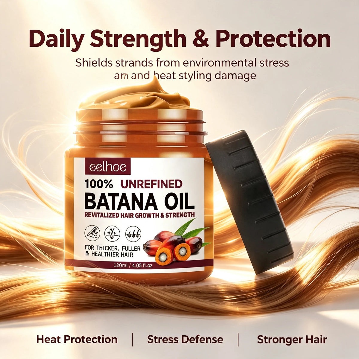 Eelhoe Batana Oil Hair Mask – Frizz Control & Deep Conditioning Hair Conditioning Mask QXL