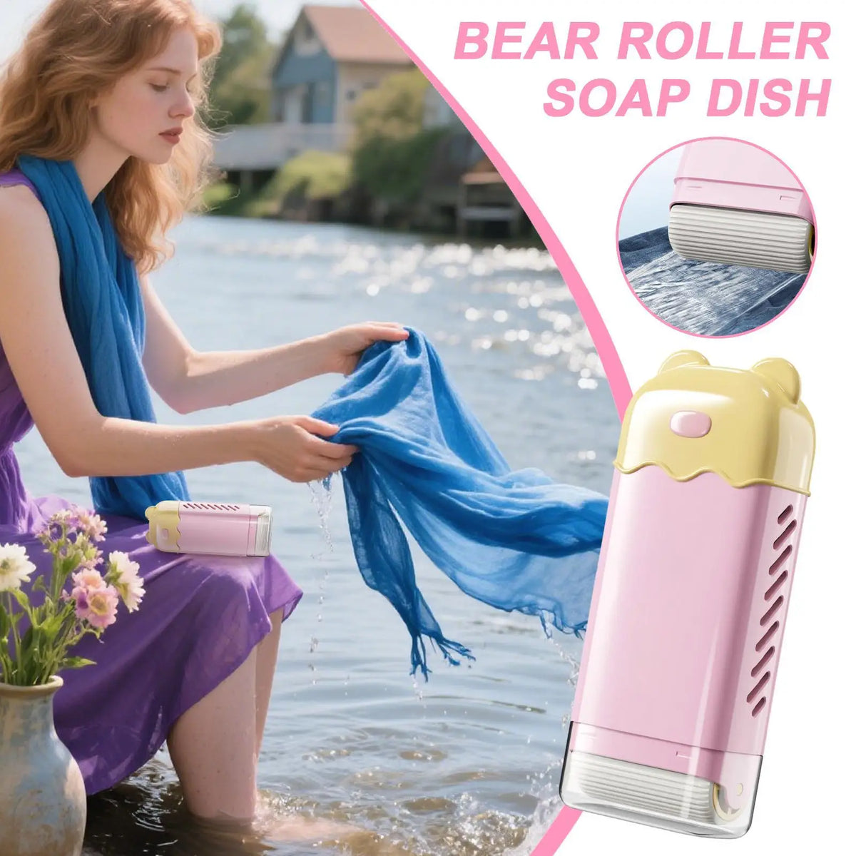 Portable Rolling Foam Soap Box | Travel Toiletry Container Travel Soap Box QXL