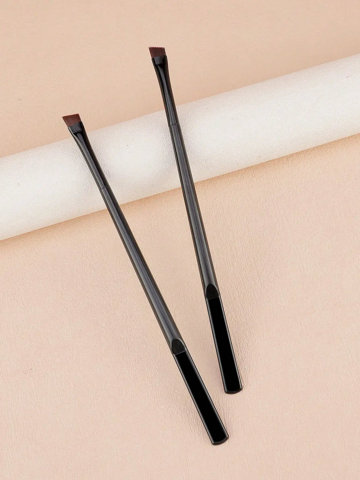 Slanted Flat Eyebrow Brush | Brow Pomade & Liner Applicator Eyebrow Makeup Brush QXL