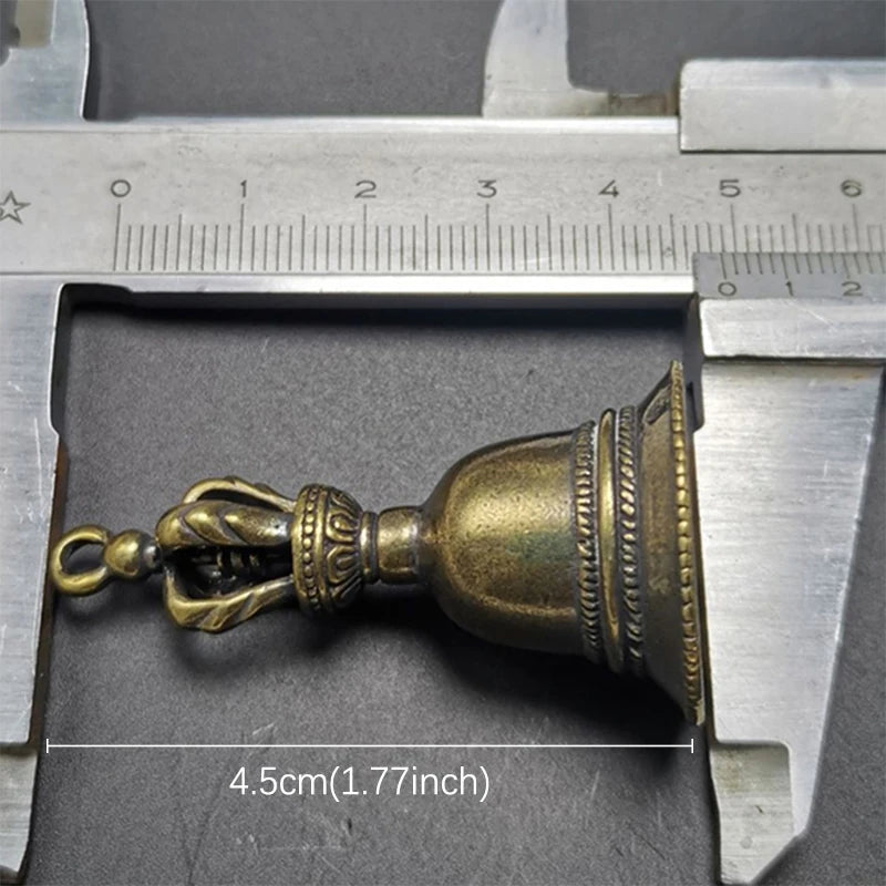 Tibetan Bronze Vintage Wind Bell | Copper Hand Bell Decorative Wind Bell QXL