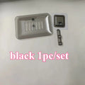 Wall-Mounted Transparent Soap Tray | Easy Install Holder Soap Tray Holder QXL black 1pc