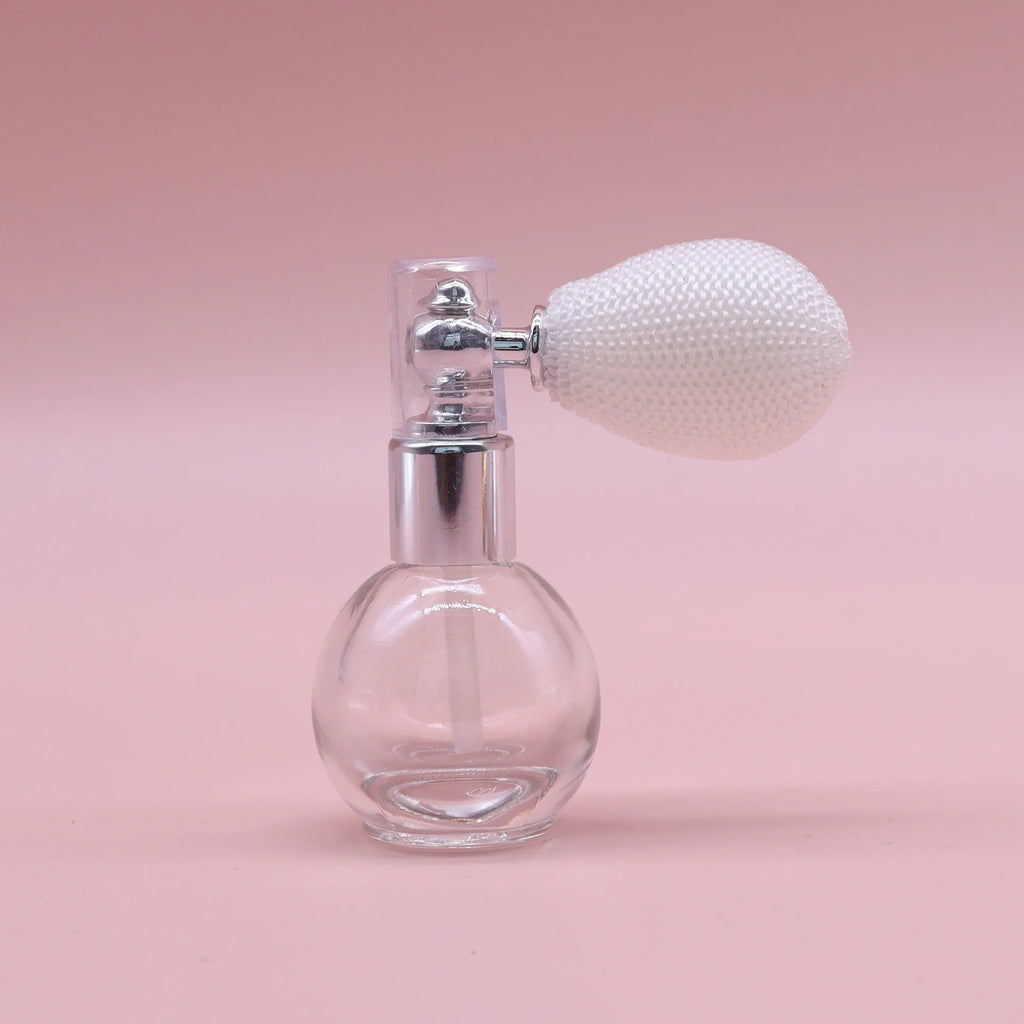 15ml Round Glass Perfume Spray Atomizer – Refillable & Portable Perfume Atomizer Bottle QXL White