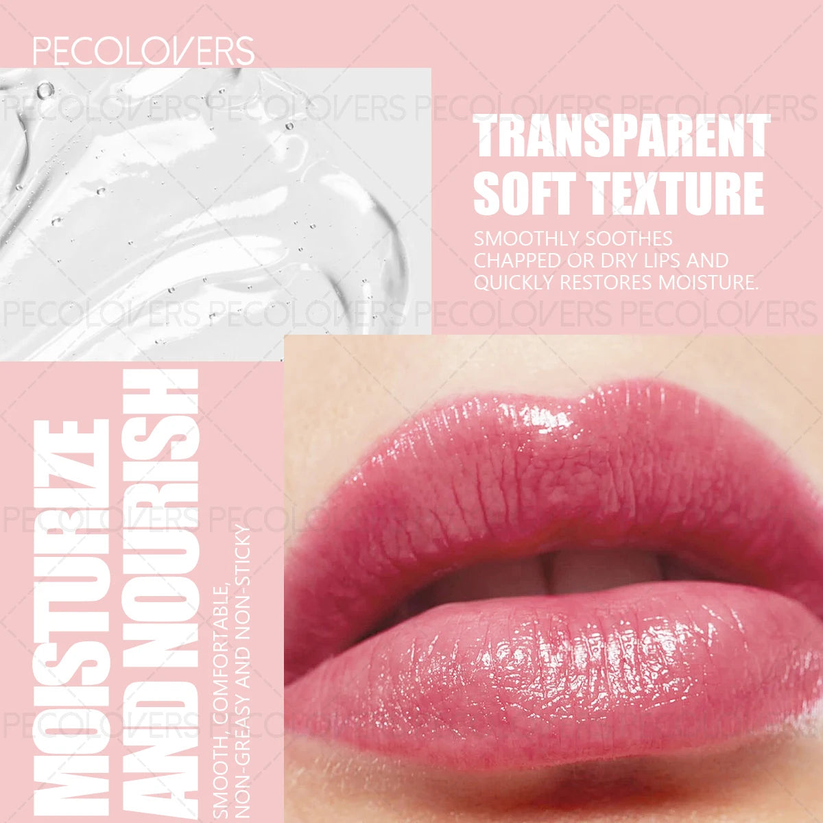 PECOLOVERS Fruity Lip Gloss Balm | Moisturizing & Long-Lasting Fruity Lip Gloss QXL