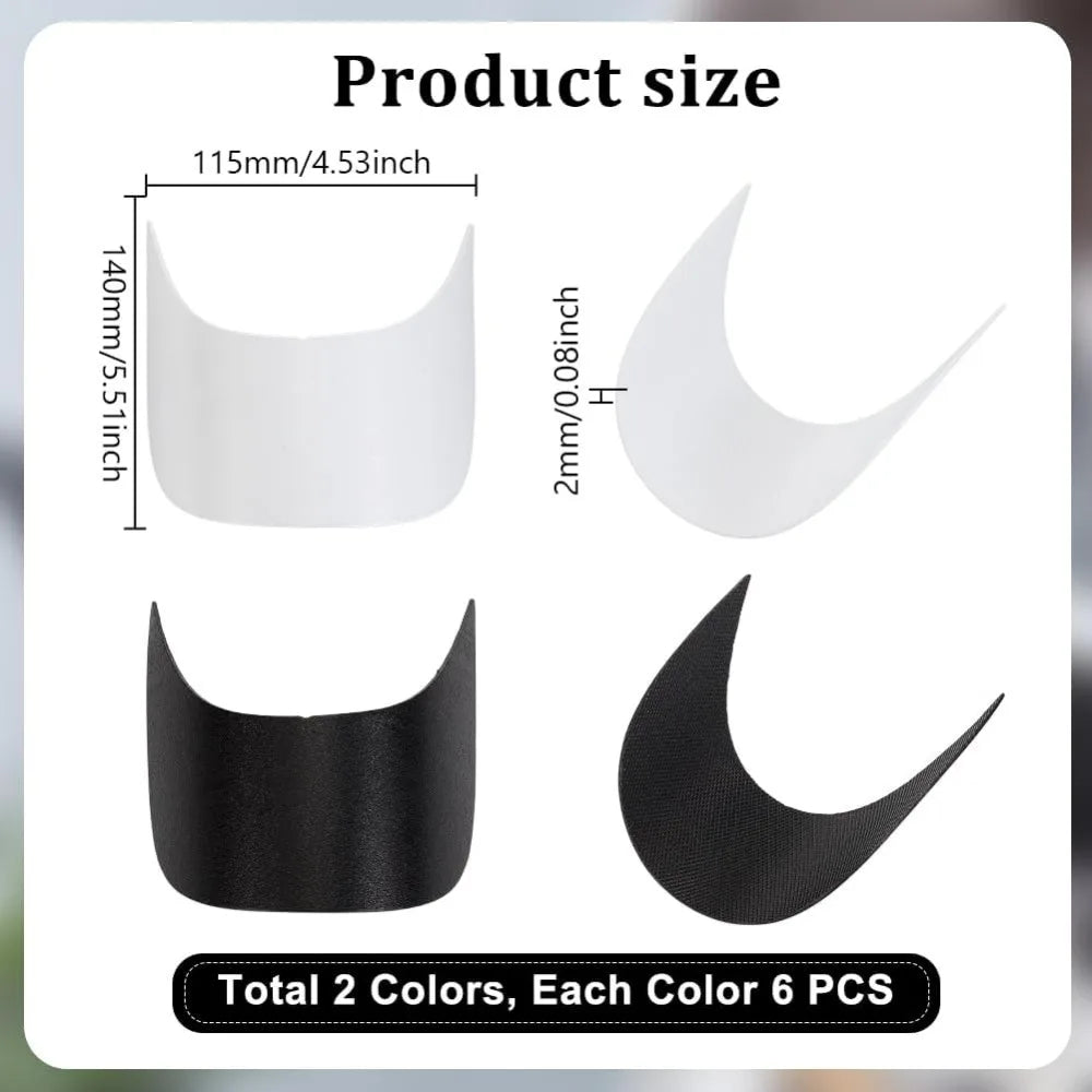 12-Pack Baseball Cap Brim Inserts | Hat Shaper Support Liners Hat Brim Inserts QXL