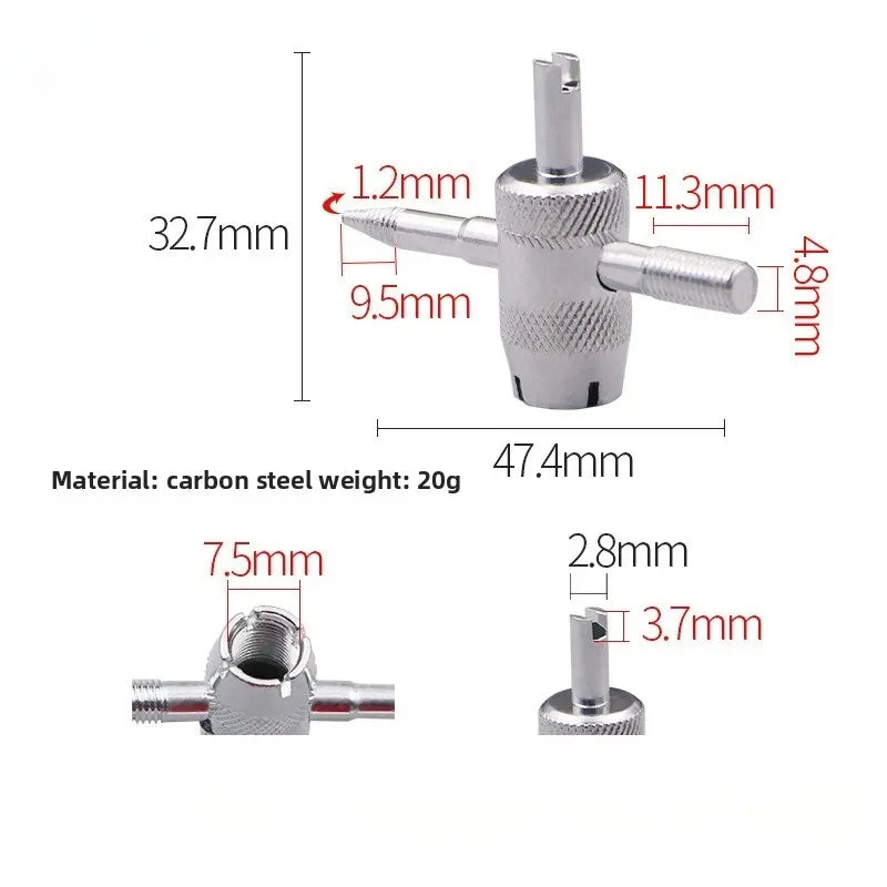 Tire Valve Core Remover & Installer Tool | Car Bike Truck Tire Valve Tool QXL