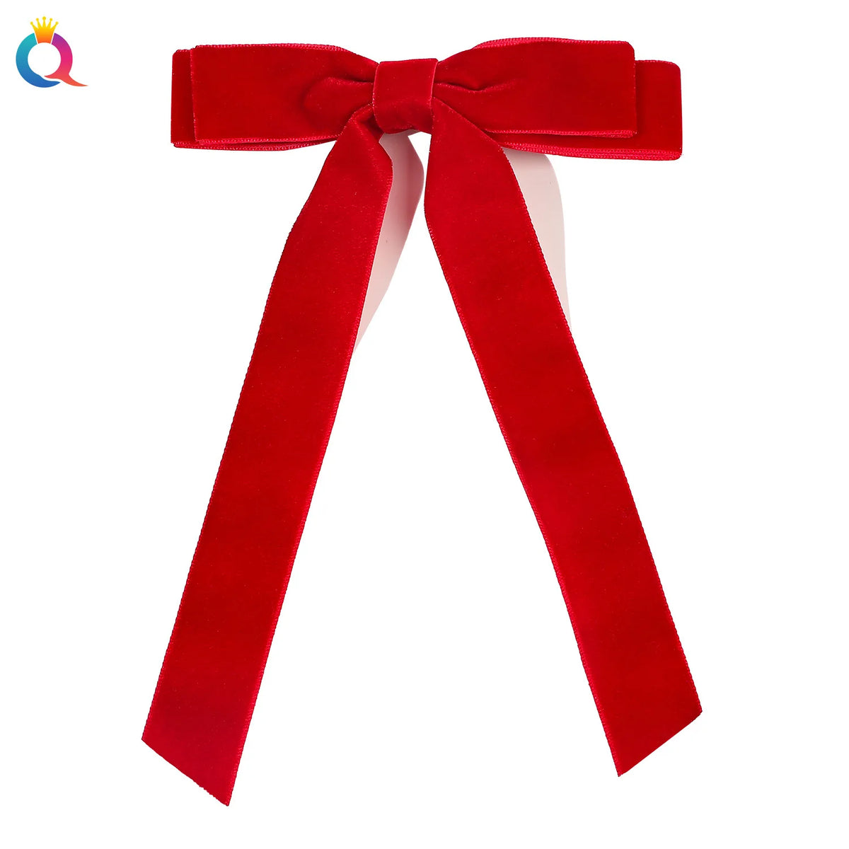 Velvet Bow Duckbill Hair Claw Clip | Volumizing Ponytail Hair Claw Clip QXL 2.5 Velvet Bow Tie R
