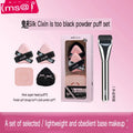 Flat Head Foundation Brush Set | Streak-Free Liquid Makeup Foundation Makeup Brush QXL Powder puff brush 1