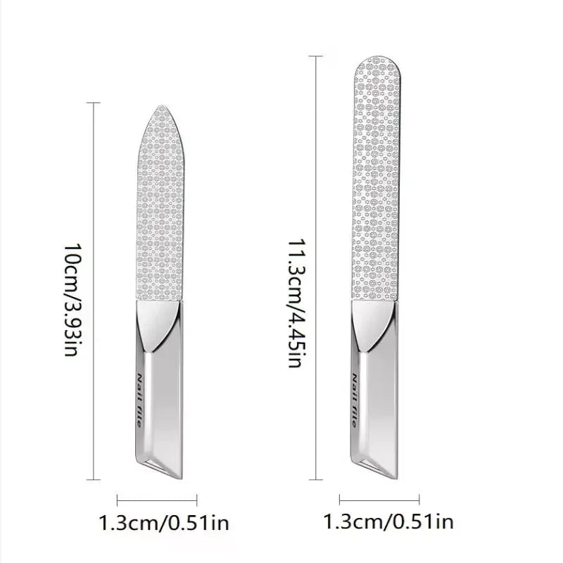 Double-Sided Stainless Steel Nail File | Manicure & Pedicure Stainless Steel Nail File QXL