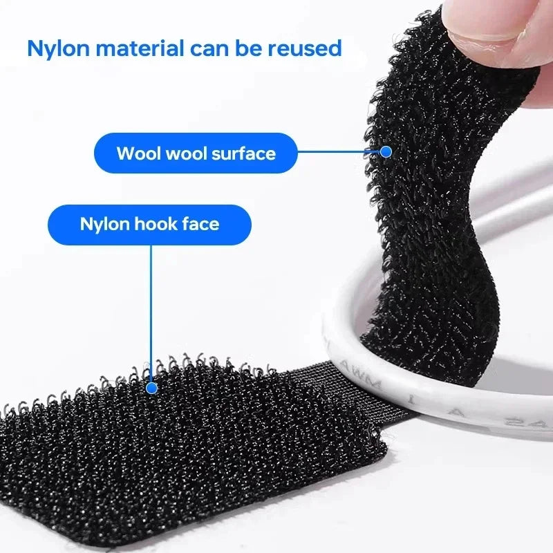 Reusable Nylon Cable Ties | Wire Organizer Straps 5/10/20-Pack Cable Organizer Ties QXL