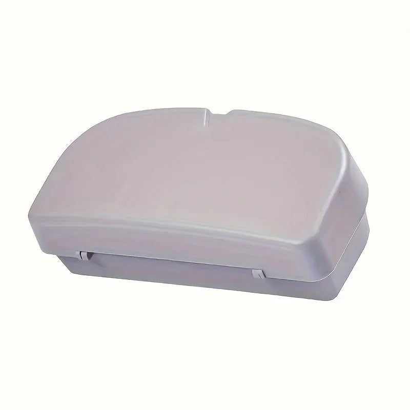 Car Sun Visor Glasses Holder | Universal Clip-On Storage Box Car Glasses Holder QXL GRAY 1pc