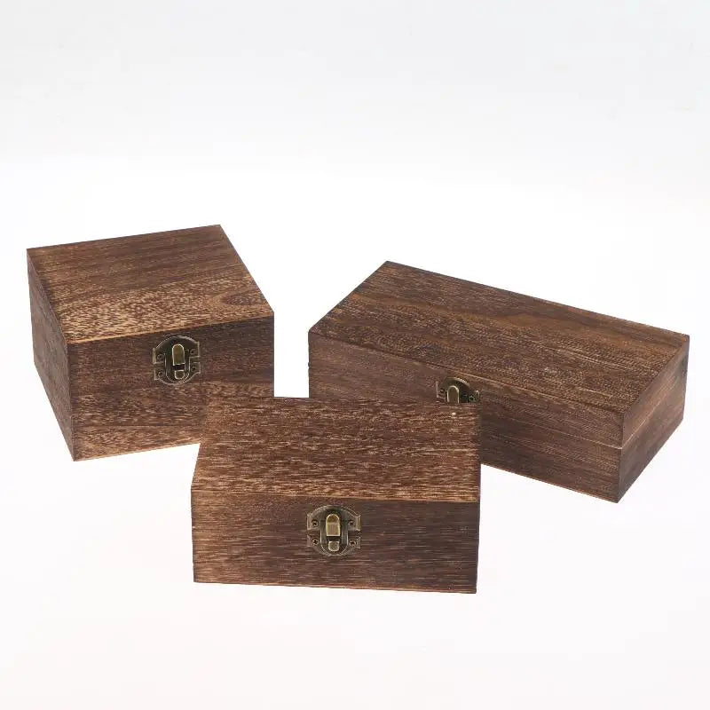 Vintage Wooden Hinged Box | Jewelry, Craft & Gift Storage Wooden Storage Box QXL