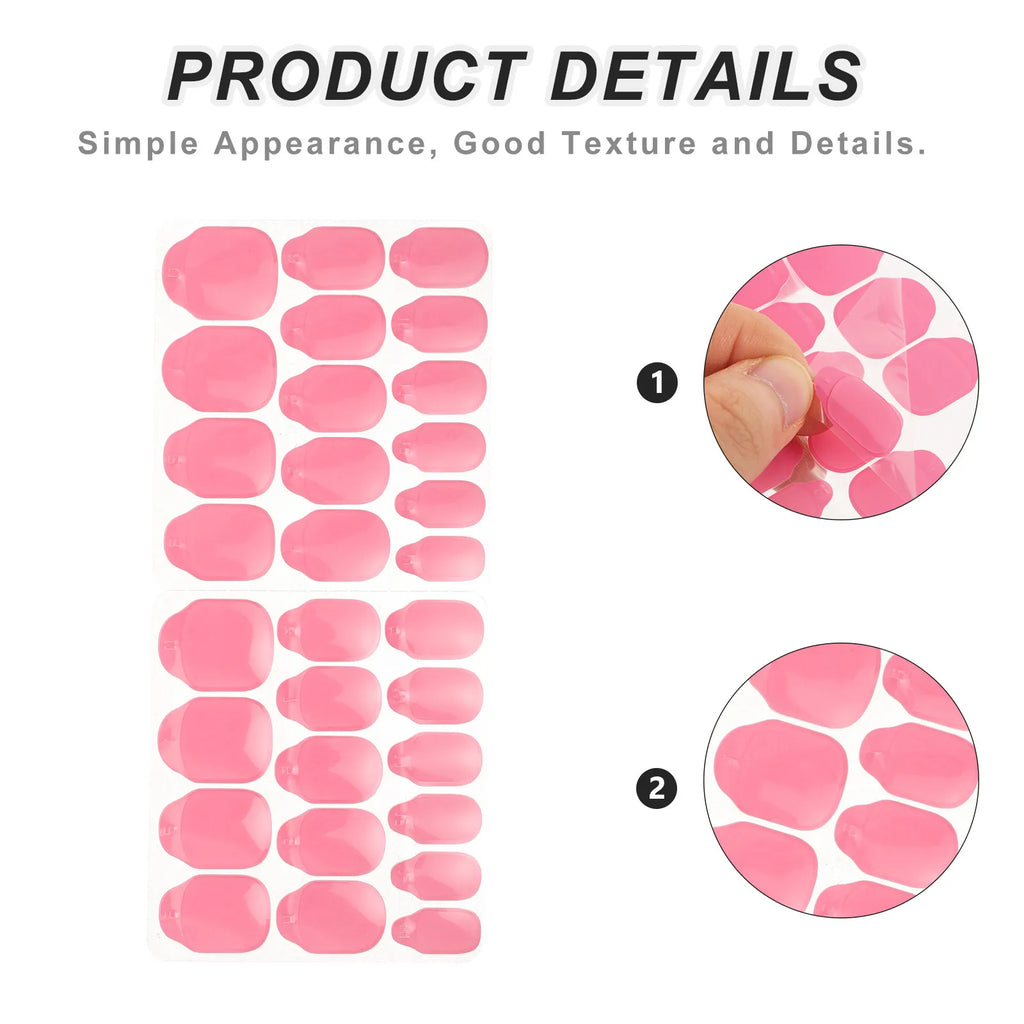 Press-On Nail Jelly Tabs 30 Sheets | Ultra Thin Waterproof Nail Adhesive Tabs QXL