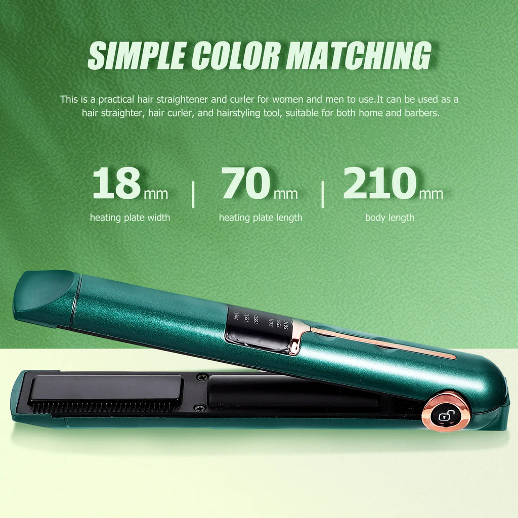 3-in-1 Cordless Hair Straightener & Curler | USB Rechargeable Cordless Hair Straightener QXL