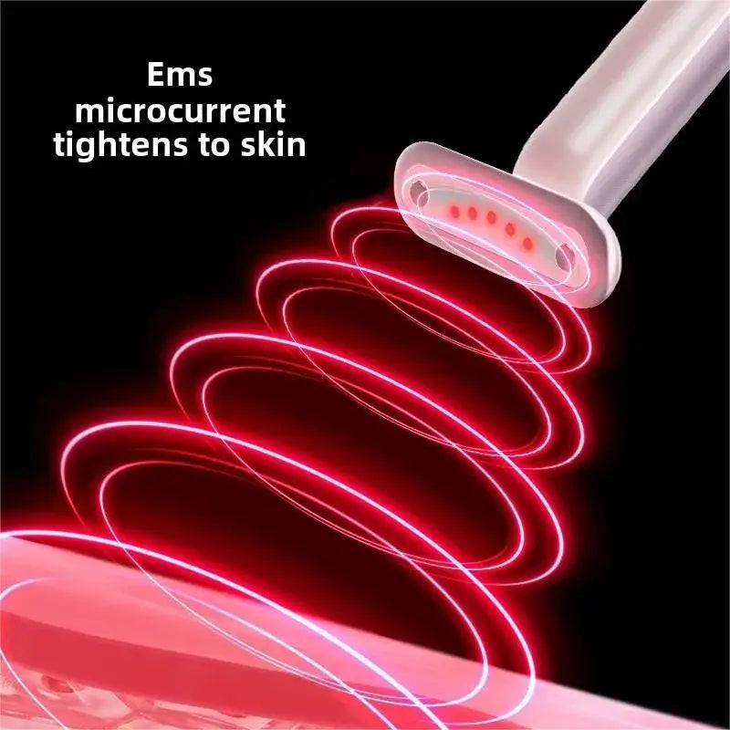 EMS Microcurrent Eye Massager | 7-Color LED & Heated Infusion Eye Beauty Massager QXL