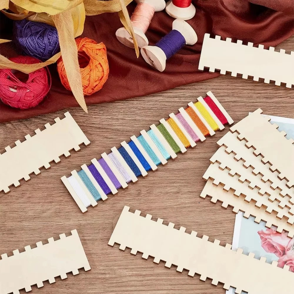Wooden Embroidery Floss Organizer Boards | 5 or 10-Pack Thread Organizer Board QXL