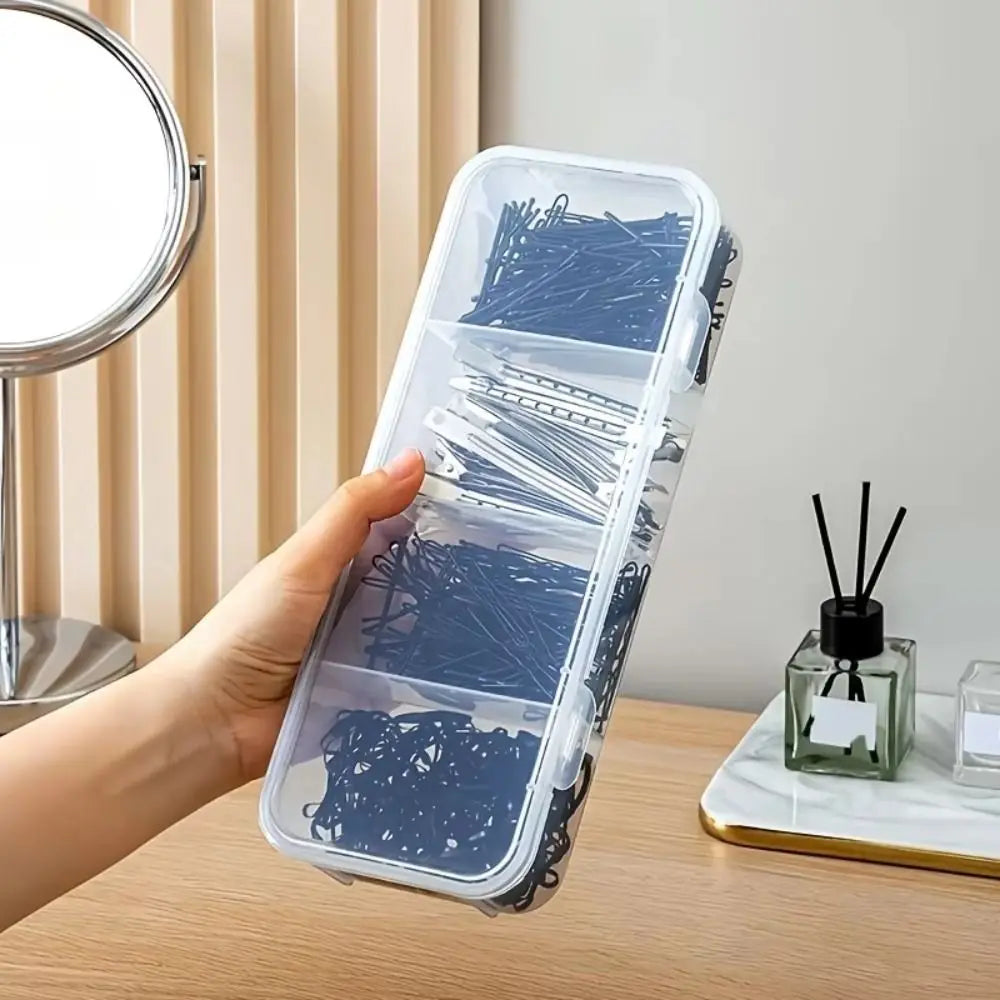 4-Grid Transparent Dustproof Desktop Storage Organizer Box Desktop Storage Organizer QXL