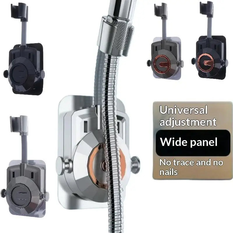 No-Drill Shower Head Holder | Universal Wall Mount Bracket Shower Head Holder QXL