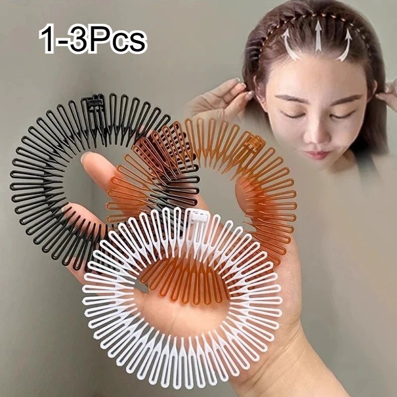 Flexible Full Circle Stretch Diamond Hair Comb | 1–3 Pack Stretch Hair Comb QXL