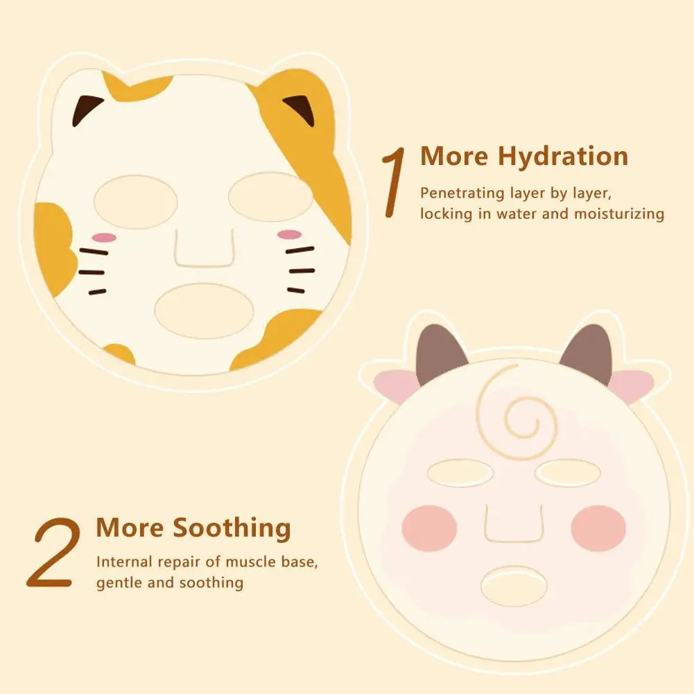 Kids Cartoon Moisturising Face Mask | Gentle Deep Hydration Kids Sheet Mask QXL