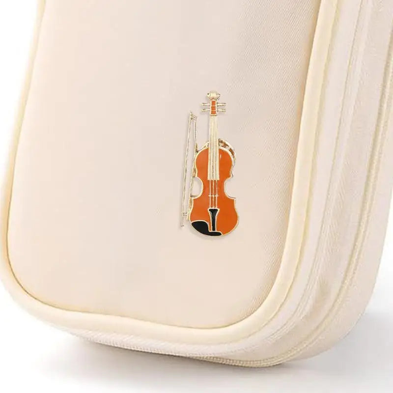 Musical Instrument Enamel Brooch Pin | Trumpet Violin Saxophone Enamel Brooch Pin QXL