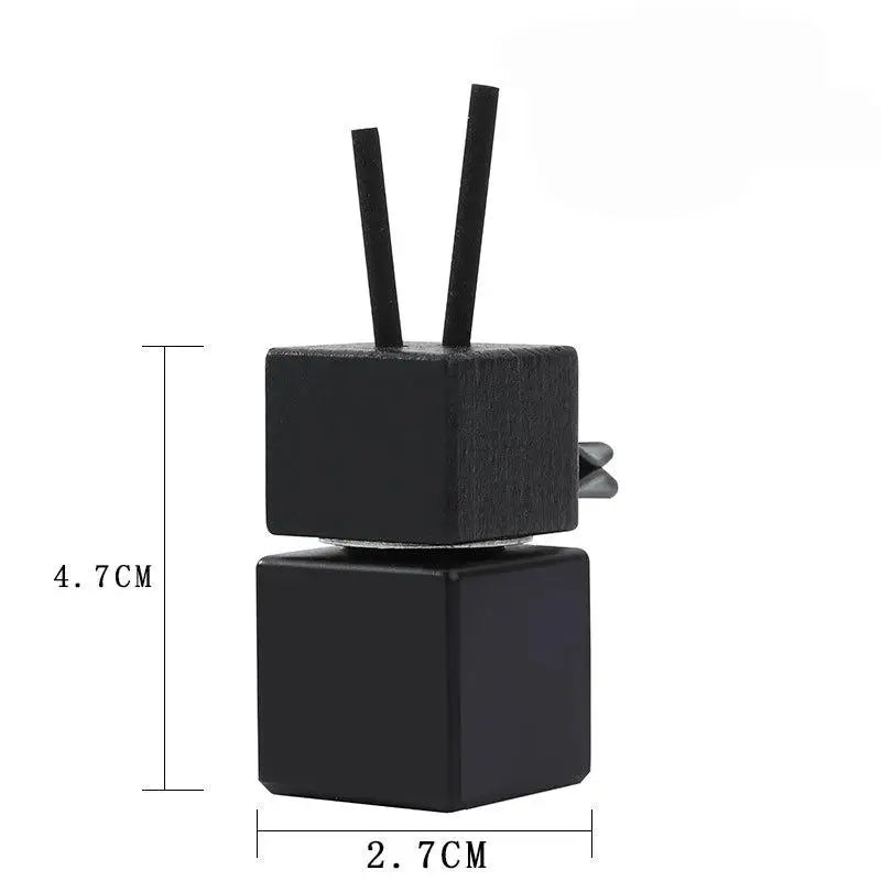 8ml Square Glass Car Aromatherapy Pendant | Air Freshener Bottle Car Aromatherapy Diffuser QXL