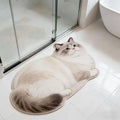 3D Cat-Shaped Diatomite Bath Mat | Non-Slip Quick-Dry Diatomite Bath Mat QXL 01