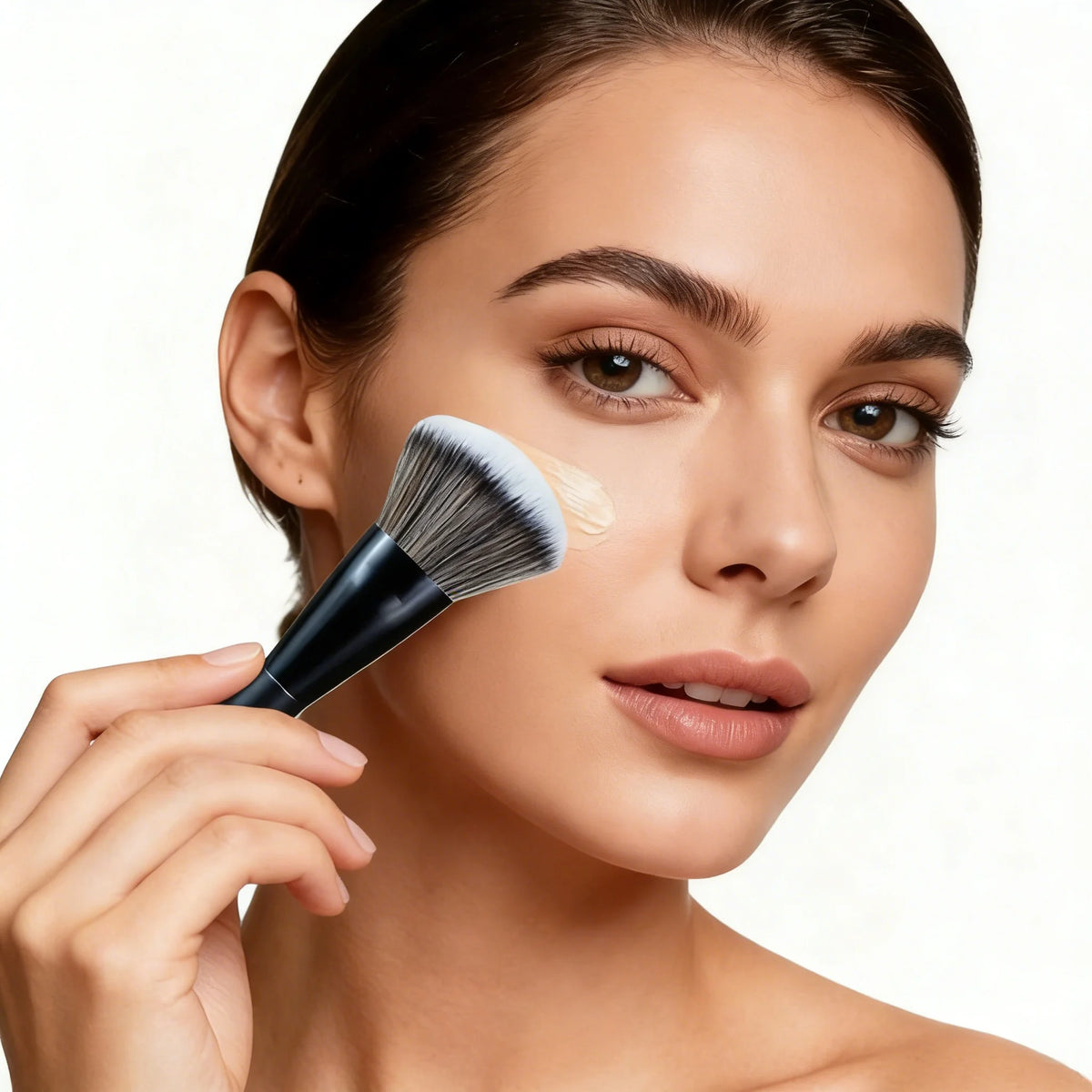 5-Piece Professional Makeup Brush Set – Foundation & Contour Makeup Brush Set QXL