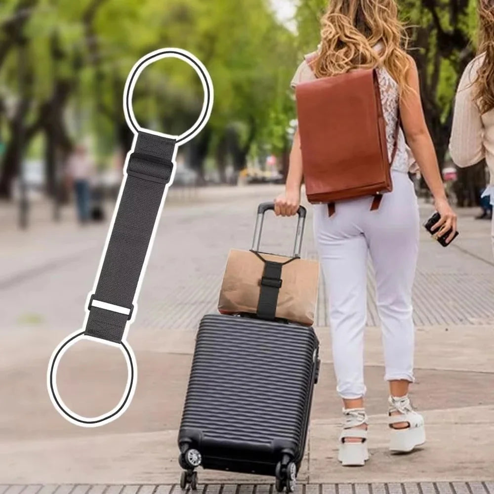 Adjustable Elastic Luggage Strap | Bungee Suitcase Belt Luggage Strap QXL