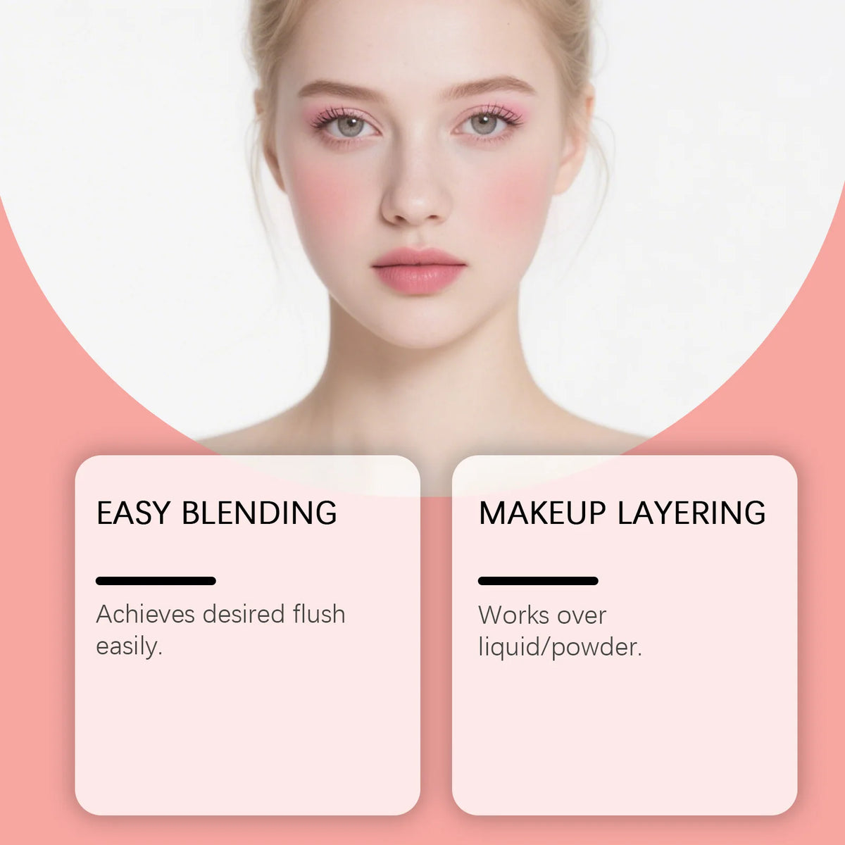 Liquid Blush & Bronzer Highlighter – Waterproof Melting Formula Liquid Blush Bronzer QXL