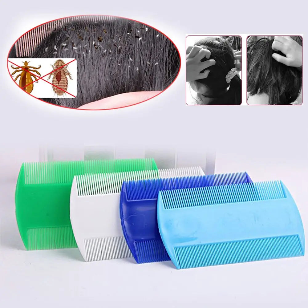 Double-Sided Lice & Nit Removal Comb | 2-Pack Dry & Wet Use Lice Removal Comb QXL