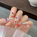 100-Pc 3D Resin Polka Dot Nail Charms | Summer Nail Art Decor 3D Nail Charms QXL Default Title