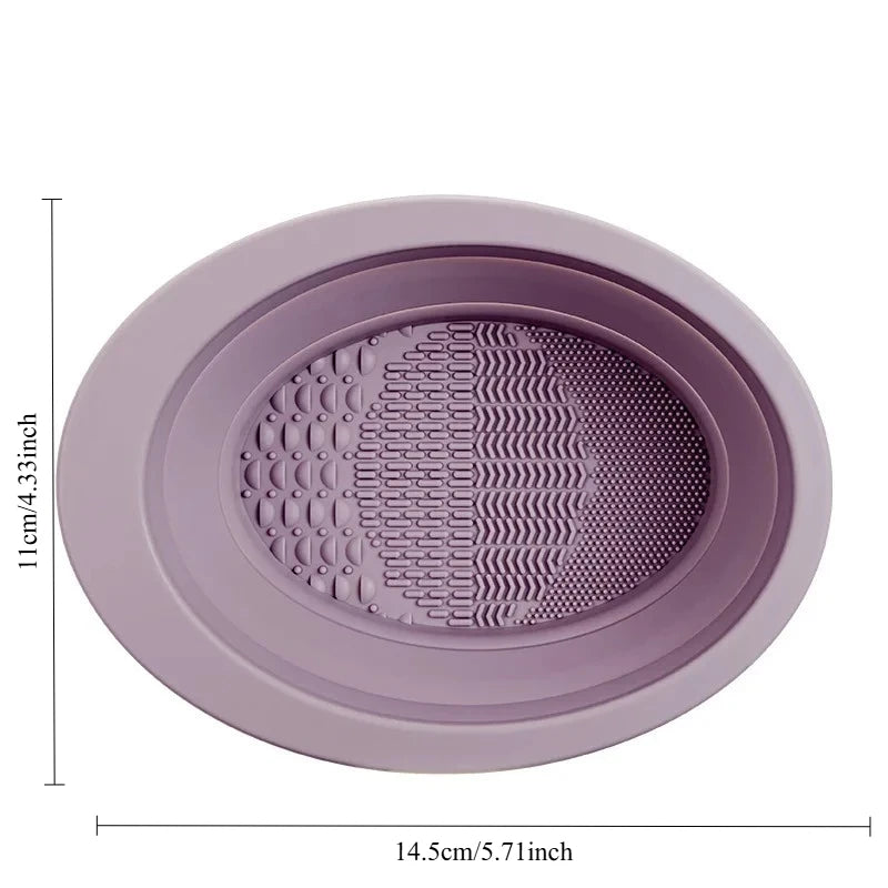 Silicone Makeup Brush & Powder Puff Cleaning Board Brush Cleaning Board QXL