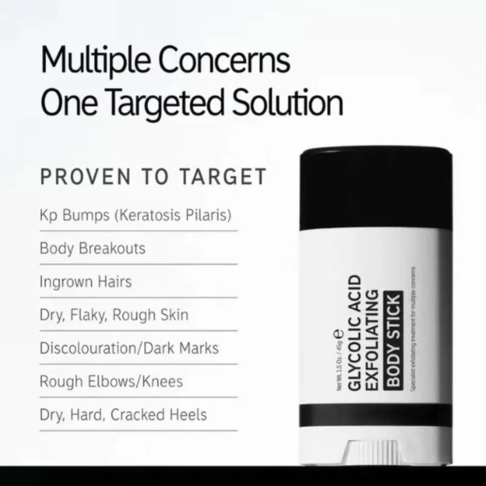 Glycolic Acid Exfoliating Body Stick | Smooth & Bright Skin Exfoliating Body Stick QXL 1PC